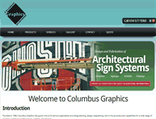 Tablet Screenshot of columbusgraphicsinc.com